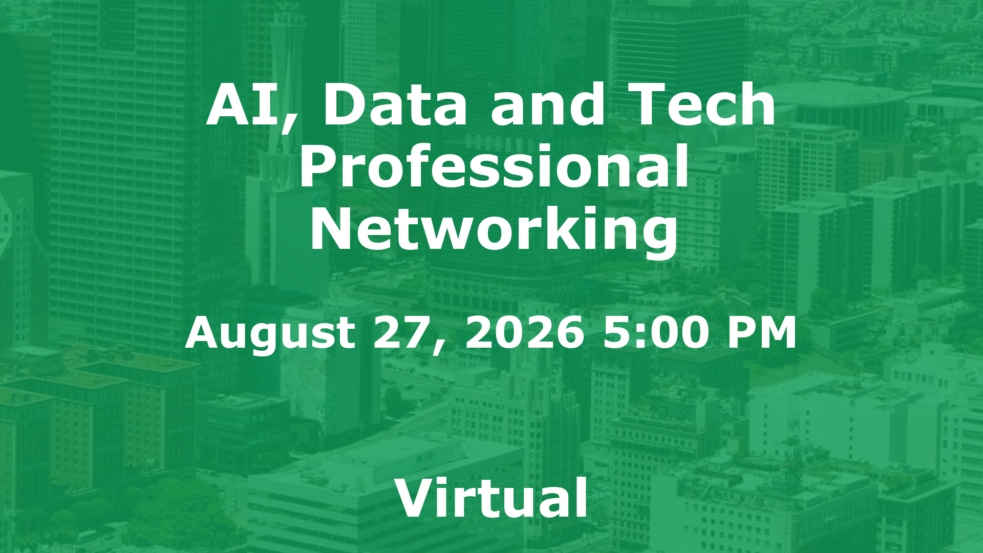 AI, Data and Tech Professional Networking event image